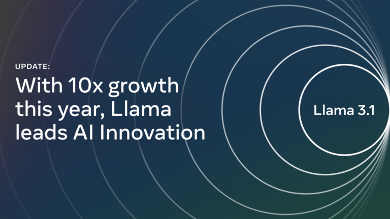 With 10x growth since 2023, Llama is the leading engine of AI innovation